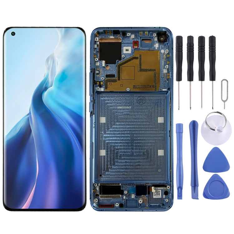 Original LCD Screen and Digitizer Full Assembly with Frame for Xiaomi Mi 11 M2011K2C, M2011K2G – Durable Build, Easy to Use, For Xiaomi Mi 11(Original), For Xiaomi Mi 11 (Original)