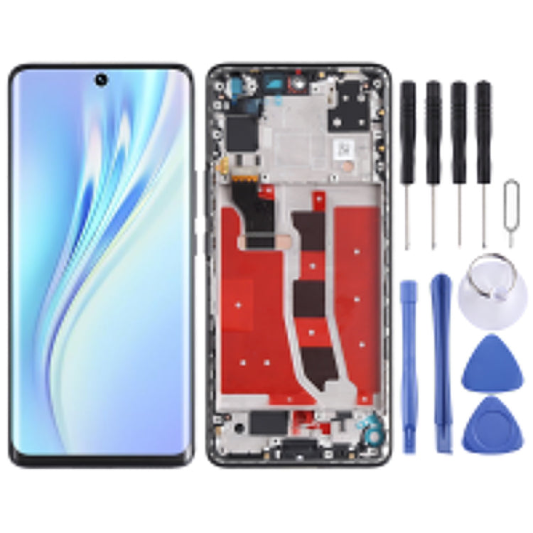 Original LCD Screen and Digitizer Full Assembly with Frame for Honor V40 Lite, For Honor V40 Lite(Original) For Honor V40 Lite(Original) Black