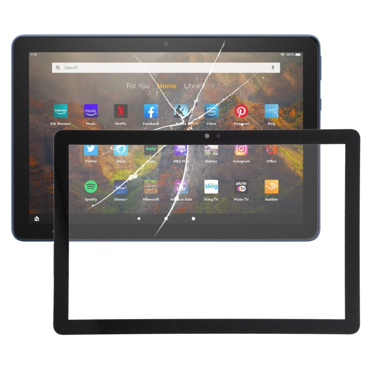 Front Screen Outer Glass Lens for Amazon Fire HD 10 (2021) T76N2B T76N2P – Durable Build, Easy to Use, For Amazon Fire HD 10 2021 T76N2B T76N2P