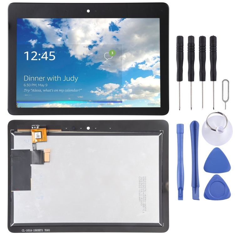 LCD Screen and Digitizer Full Assembly for Amazon Echo Show 2, For Amazon Echo Show 2 For Amazon Echo Show 2