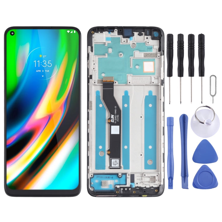 LCD Screen and Digitizer Full Assembly with Frame for Motorola Moto G9 Plus XT2087-1 – Durable Build, Easy to Use, For Motorola Moto G9 Plus For Motorola Moto G9 Plus