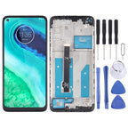 LCD Screen and Digitizer Full Assembly with Frame for Motorola Moto G8 XT2045-1 – Durable Build, Easy to Use, For Motorola Moto G8
