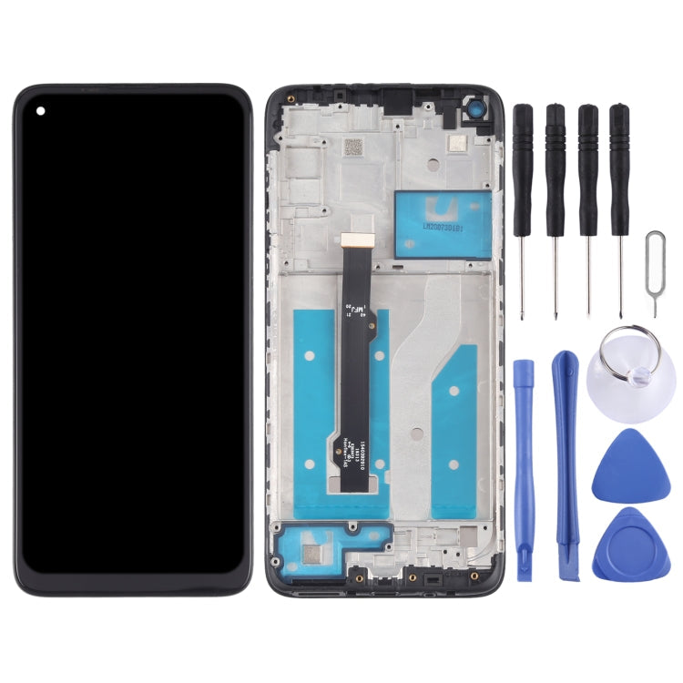 LCD Screen and Digitizer Full Assembly with Frame for Motorola Moto G8 XT2045-1 – Durable Build, Easy to Use, For Motorola Moto G8