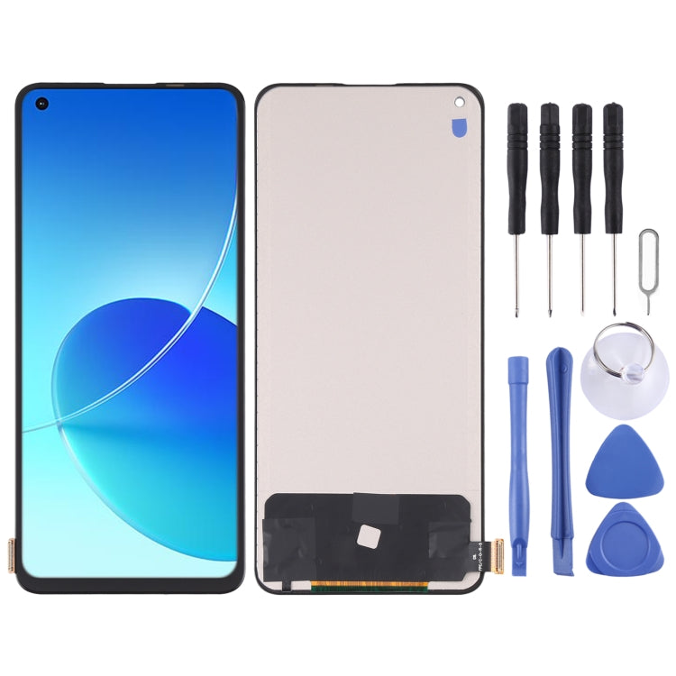 TFT Material LCD Screen and Digitizer Full Assembly (Not Supporting Fingerprint Identification) for OPPO Reno6 4G / Reno6 Z / Reno7 5G CPH2235 CPH2237 – Durable Build, Easy to Use, For OPPO Reno6 4G / Reno6 Z (TFT)
