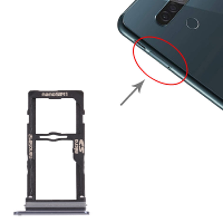 Nano SIM Card Tray + Nano SIM Card Tray / Micro SD Card Tray for LG G8S ThinQ LMG810, LM-G810, LMG810EAW – Durable Build, Easy to Use, For LG G8S ThinQ