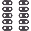 10 PCS Back Camera Lens for LG K30 (2019) LM-X320EMW, LMX320EMW, LMX320ZMW, LM-X320ZMW – Durable Build, Easy to Use, For LG K30 (2019)