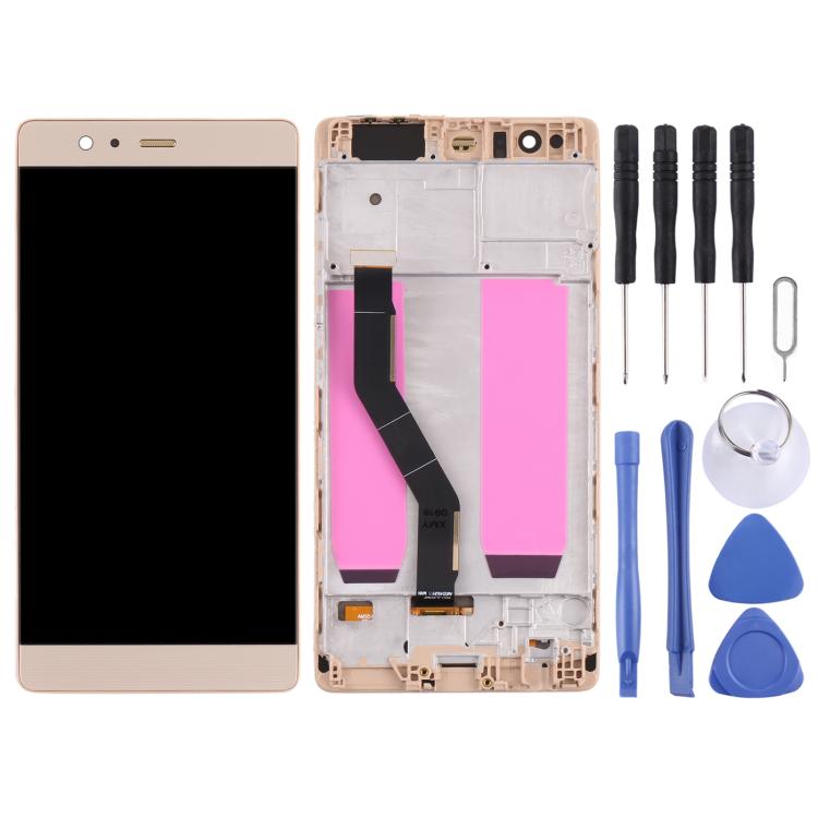 OLED Material LCD Screen and Digitizer Full Assembly with Frame for Huawei P9 Plus – Durable Build, Easy to Use, For Huawei P9 Plus(OLED)