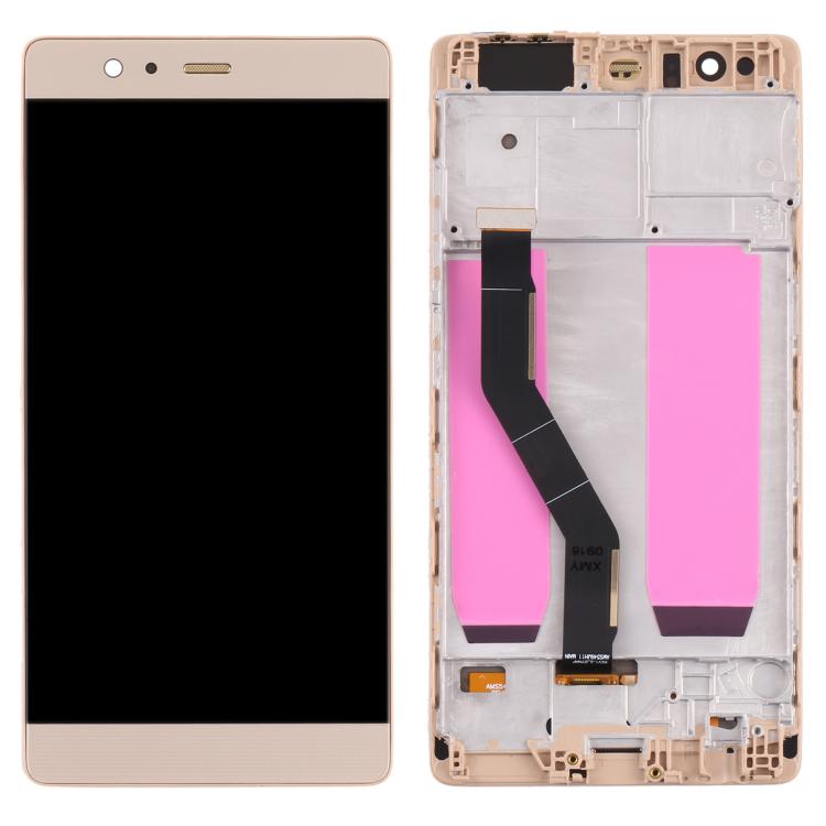 OLED Material LCD Screen and Digitizer Full Assembly with Frame for Huawei P9 Plus – Durable Build, Easy to Use, For Huawei P9 Plus(OLED)