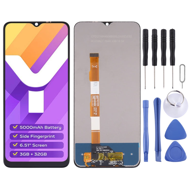 LCD Screen and Digitizer Full Assembly for Vivo Y15s / Y15a V2120 – Durable Build, Easy to Use, For Vivo Y15s / Y15a