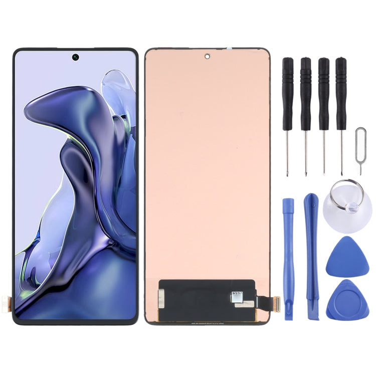 OLED Material Original LCD Screen and Digitizer Full Assembly for Xiaomi Mi 11T / 11T Pro – Durable Build, Easy to Use, For Xiaomi Mi 11T / 11T Pro(Original)