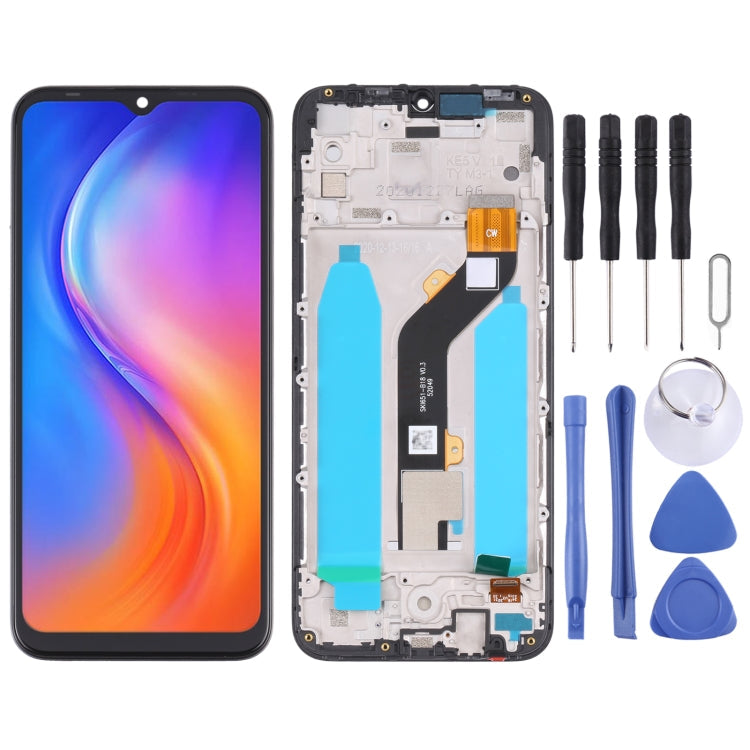 Original LCD Screen and Digitizer Full Assembly with Frame for Tecno Spark Go 2020 / Spark 6 Go KE5J – Durable Build, Easy to Use, For Tecno Spark Go 2020 / Spark 6 Go