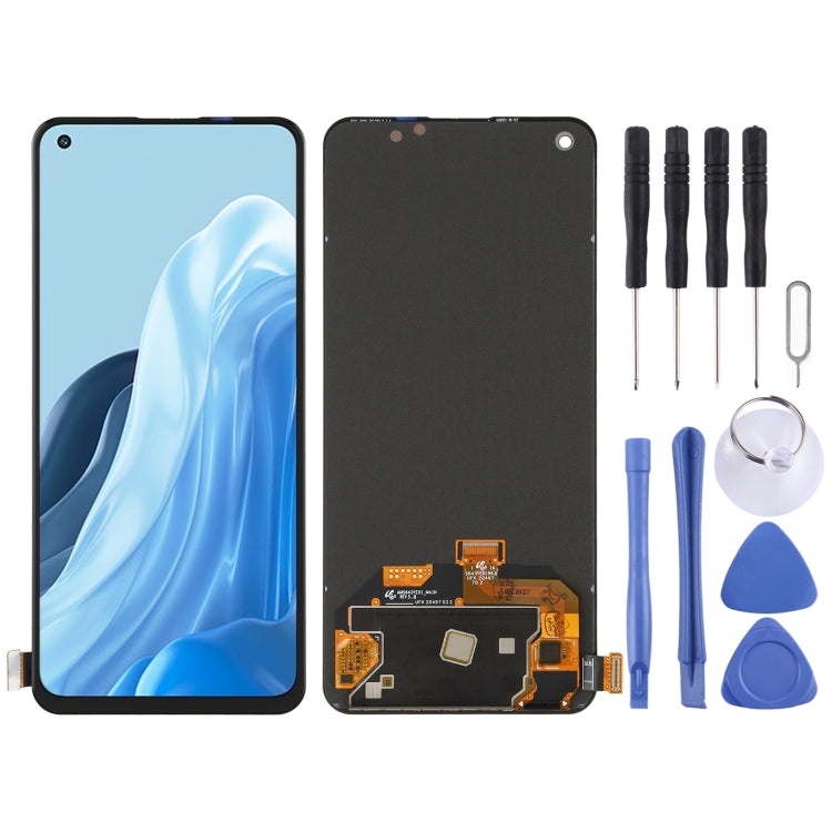 AMOLED Material Original LCD Screen and Digitizer Full Assembly for OPPO Reno7 5G CPH2371 – Durable Build, Easy to Use, For OPPO Reno7 5G(AMOLED)