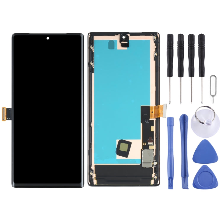 AMOLED Material LCD Screen and Digitizer Full Assembly with Frame for Google Pixel 6 Pro – Durable Build, Easy to Use