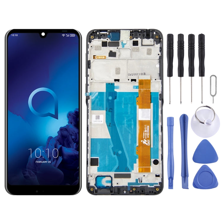 LCD Screen and Digitizer Full Assembly with Frame for Alcatel 3 / 3L 2019 OT-5053 5053K – Durable Build, Easy to Use, For Alcatel 3 / 3L 2019