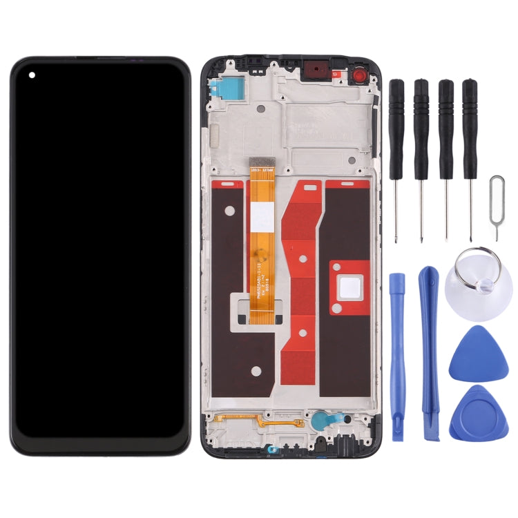 LCD Screen and Digitizer Full Assembly with Frame for OPPO A54 4G/A55 4G CPH2325 CPH2239 – Durable Build, Easy to Use, For OPPO A54 4G/A55 4G