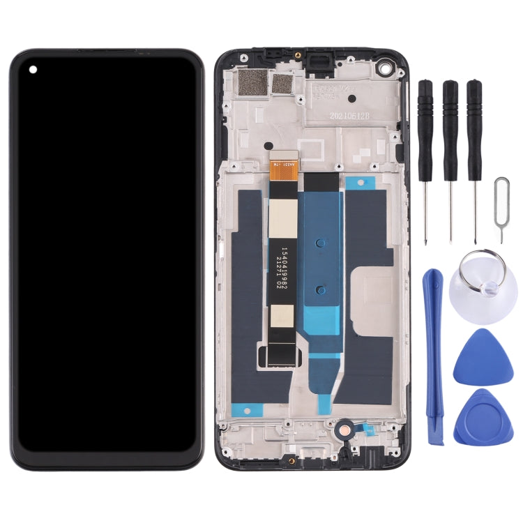 LCD Screen and Digitizer Full Assembly with Frame for OPPO Realme 8 5G – Durable Build, Easy to Use, For OPPO Realme 8 5G
