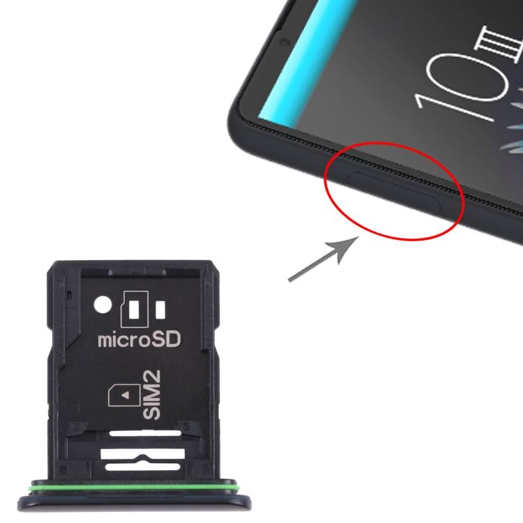 Original SIM Card Tray + SIM Card Tray / Micro SD Card Tray for Sony Xperia 10 III – Durable Build, Easy to Use, For Sony Xperia 10 III(Original)