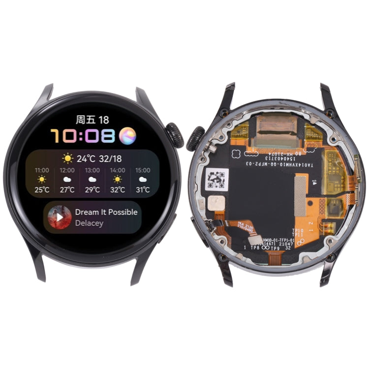 Watch – Original LCD Screen and Digitizer Full Assembly With Frame for Huawei... (Black) #2 For Huawei Watch 3(Black) Black