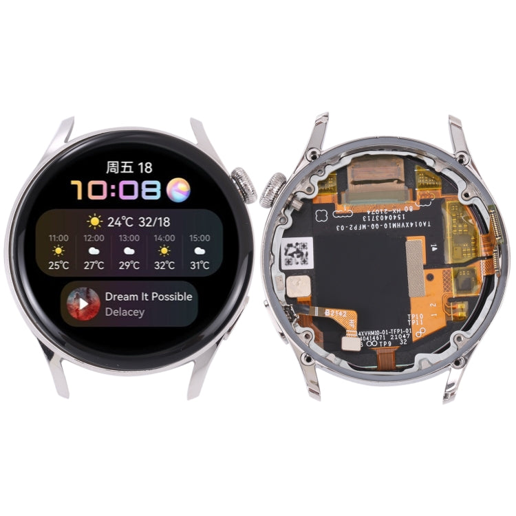 Watch – Original LCD Screen and Digitizer Full Assembly With Frame for Huawei... (Black) #2 For Huawei Watch 3(Silver) Silver
