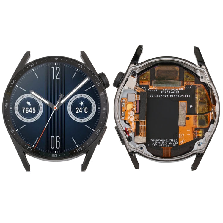 Dual Cable Edition Original LCD Screen and Digitizer Full Assembly With... For Huawei Watch GT 3 46mm(Black) Black