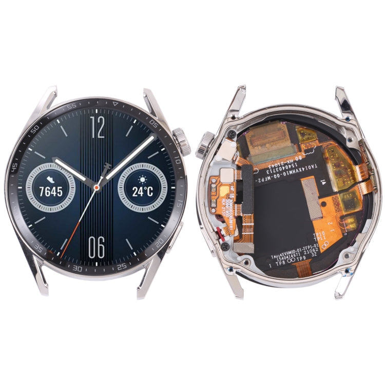 Dual Cable Edition Original LCD Screen and Digitizer Full Assembly With... For Huawei Watch GT 3 46mm(Silver) Silver