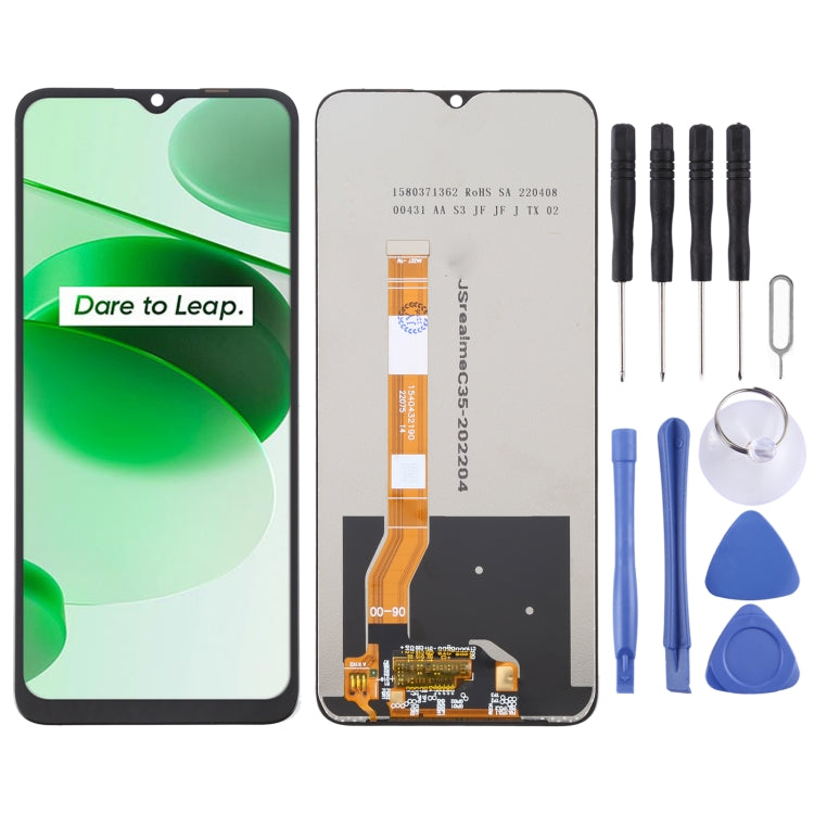 LCD Screen and Digitizer Full Assembly For OPPO Realme C35 – Durable Build, Easy to Use, For Realme C35
