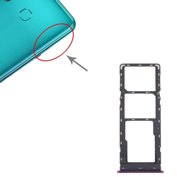 SIM Card Tray + SIM Card Tray + Micro SD Card Tray – Durable Build, Easy to Use, For Infinix Hot 8 Lite/Hot 8