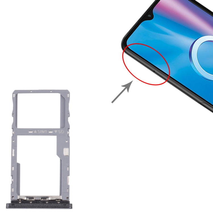 5007 5007Z 5007W 5007U SIM Card Tray + Micro SD Card Tray – Durable Build, Easy to Use, For Alcatel 1V 2020