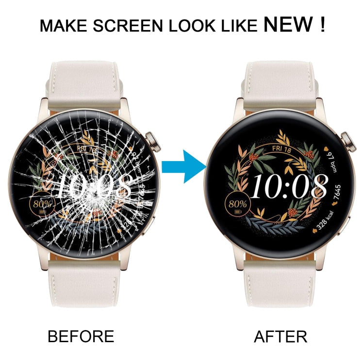 Watch – Original LCD Screen and Digitizer Full Assembly With Frame for Huawei... (Silver)