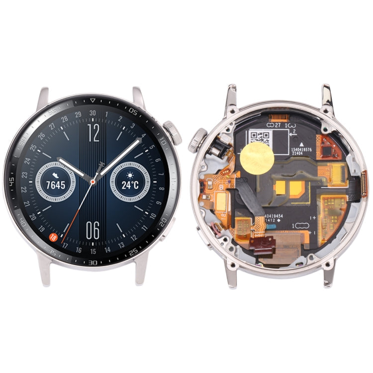 Watch – Original LCD Screen and Digitizer Full Assembly With Frame for Huawei... (Silver) For Huawei Watch GT 3 42mm(Silver) Silver