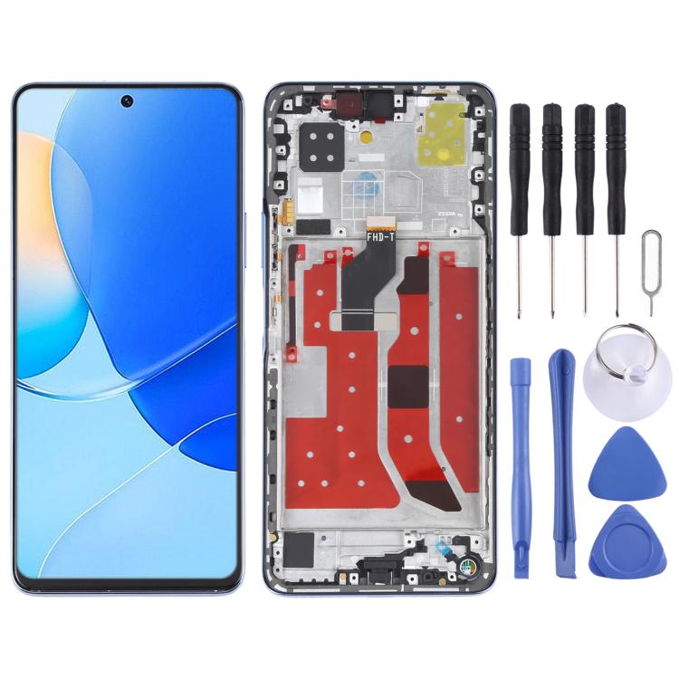 Original LCD Screen and Digitizer Full Assembly with Frame for Huawei Nova 9 SE – Durable Build, Easy to Use, For Huawei Nova 9 SE