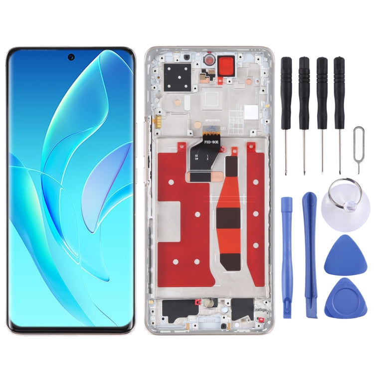 Original LCD Screen and Digitizer Full Assembly with Frame for Honor 60 Pro, For Honor 60 Pro (Original), For Honor 60 Pro For Honor 60 Pro (Original) Gold