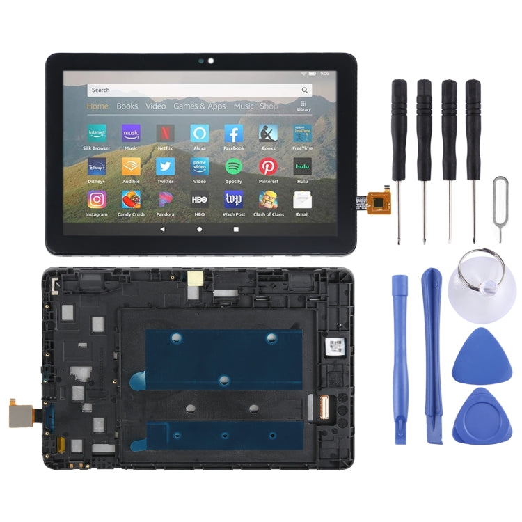 OEM LCD Screen For Amazon Kindle Fire HD 8 Plus/HD 8 2020/Kids 10th gen Digitizer Full Assembly with Frame – Durable Build, Easy to Use, For Amazon Kindle Fire HD 8 Plus/HD 8 2020 For Amazon Kindle Fire HD 8 Plus HD 8 2020