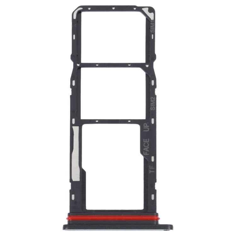 For Motorola Moto G22 SIM Card Tray + SIM Card Tray + Micro SD Card Tray, For Motorola Moto G22 For Motorola Moto G22 Black