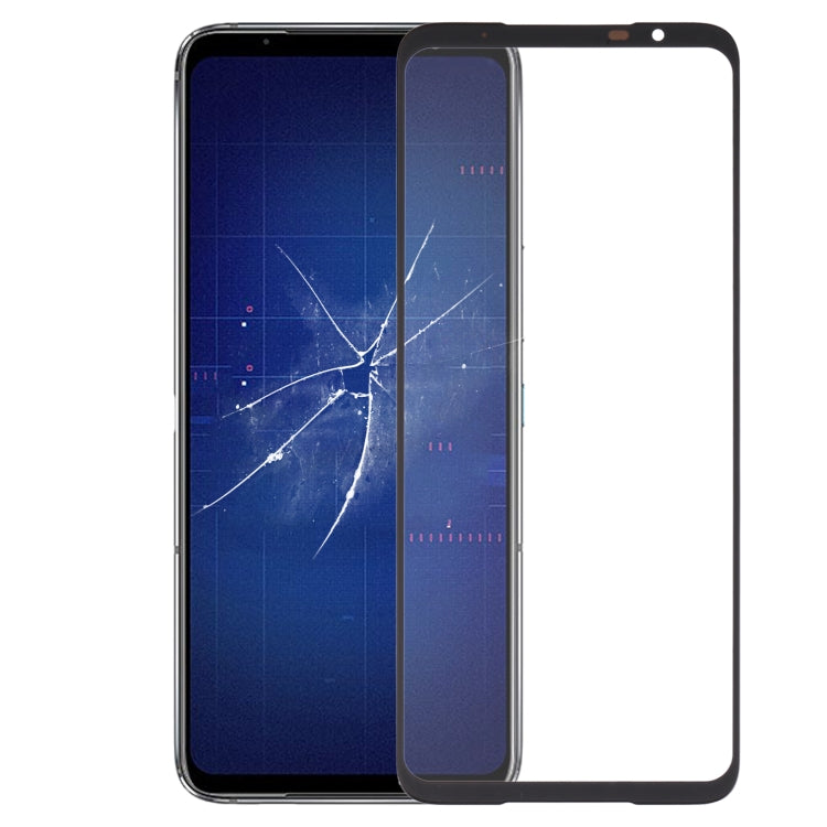For Asus ROG Phone 6 AI2201-C AI2201-F Front Screen Outer Glass Lens with OCA Optically Clear Adhesive, For Asus ROG Phone 6 For Asus ROG Phone 6