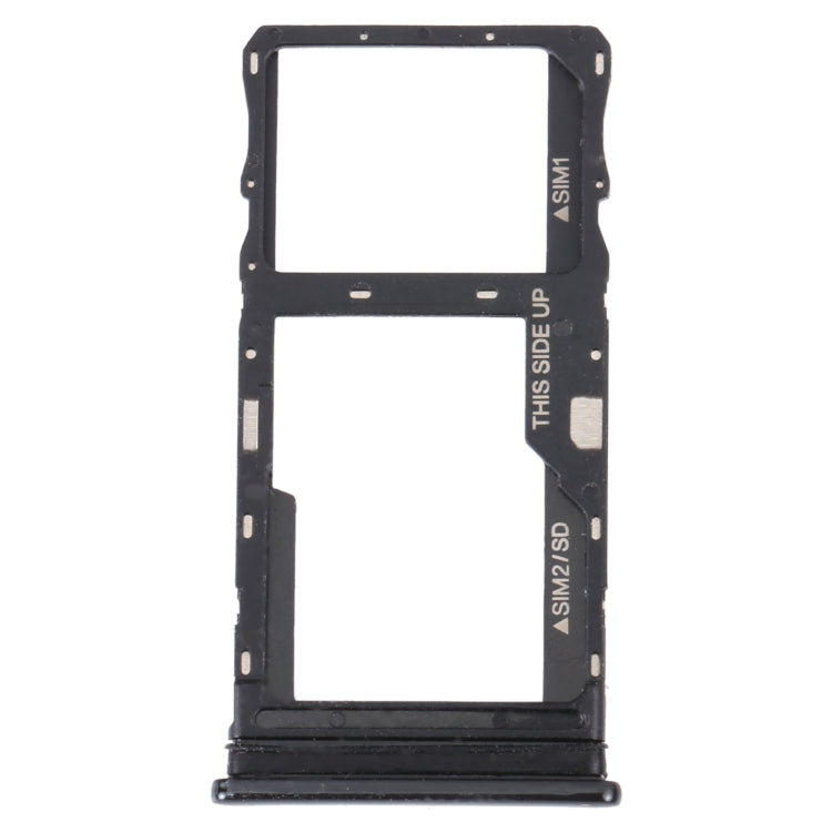 For TCL 20 5G Original SIM Card Tray + SIM / Micro SD Card Tray, For TCL 20 5G For TCL 20 5G Black