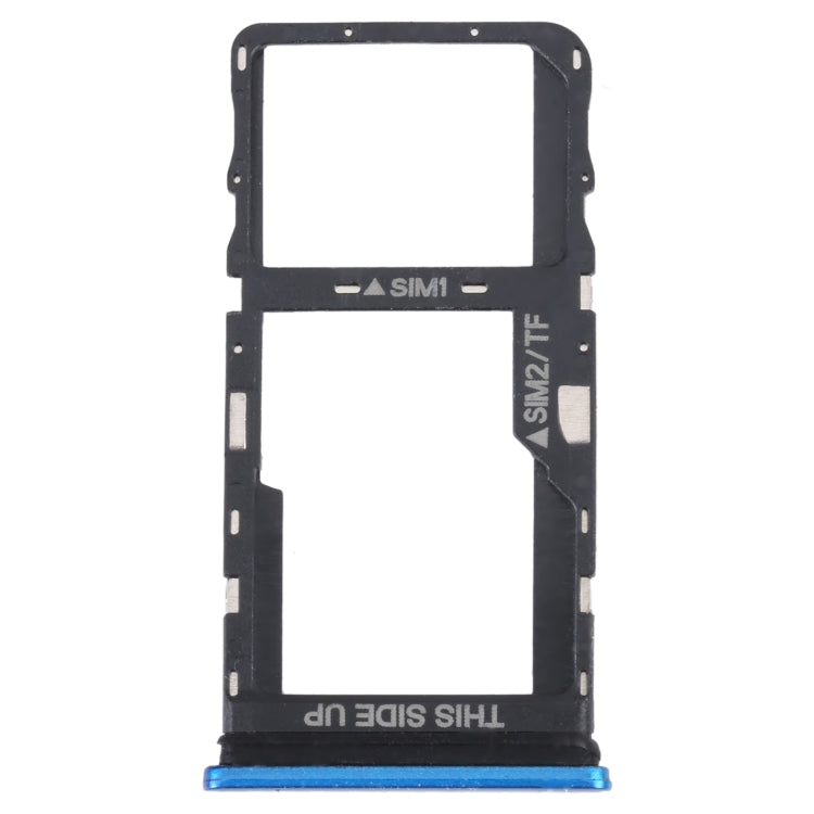 Original SIM Card Tray + SIM / Micro SD Card Tray – Durable Build, Easy to Use, For TCL 20 5G For TCL 20 5G Blue