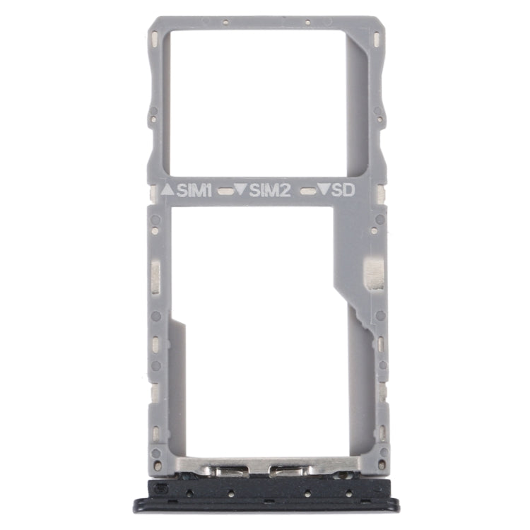 For TCL 20 SE Original SIM Card Tray + SIM / Micro SD Card Tray, For TCL 20 SE For TCL 20 SE Black