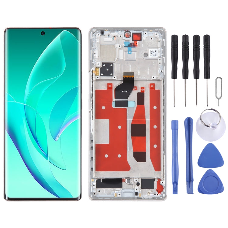 Original LCD Screen For Honor 60 Digitizer Full Assembly with Frame, For Honor 60 (Original) For Honor 60 (Original) Gold