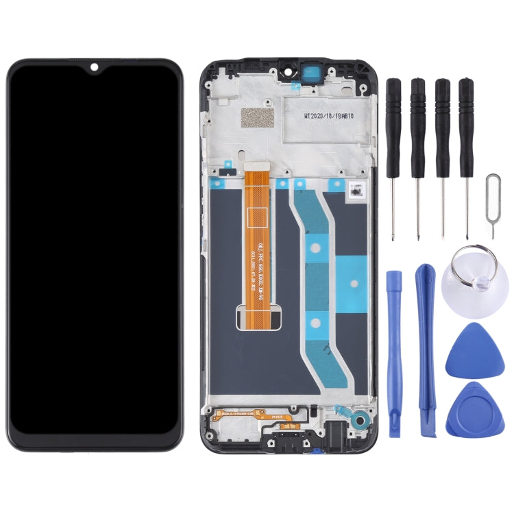 Original LCD Screen and Digitizer Full Assembly With Frame for OPPO Realme C15 RMX2180(Qualcomm Version) – Durable Build, Easy to Use, For OPPO Realme C15 (Qualcomm)