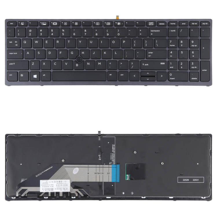 17 G3 US Version Keyboard with Backlight and Pointing – Durable Build, Easy to Use, For HP ZBOOK 15 G3