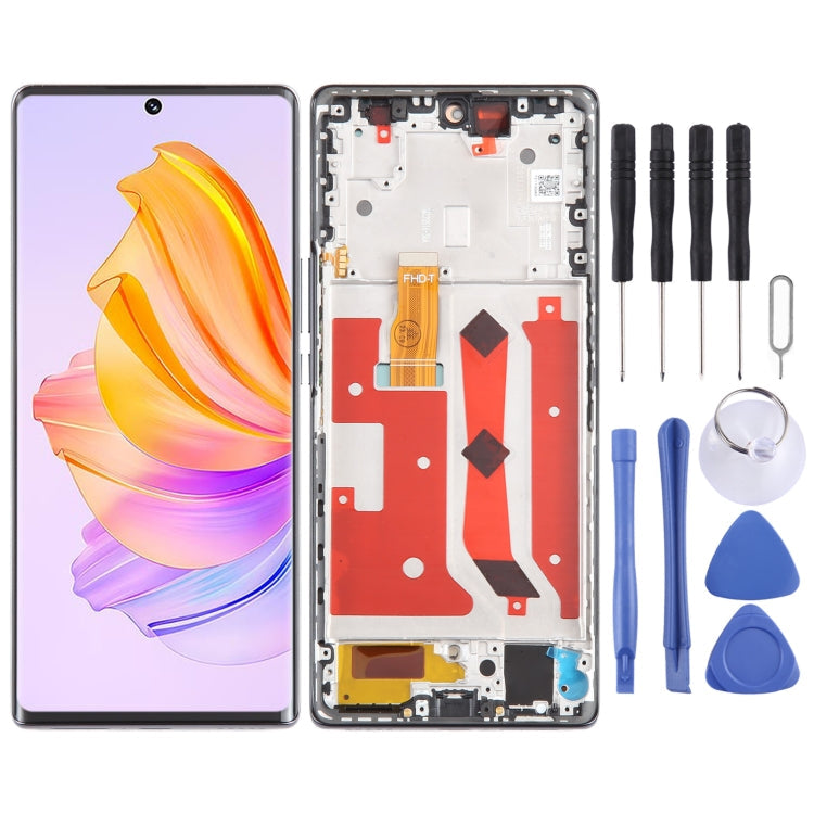 For Honor 80 SE Original LCD Screen Digitizer Full Assembly with Frame, For Honor 80 SE For Honor 80 SE Black