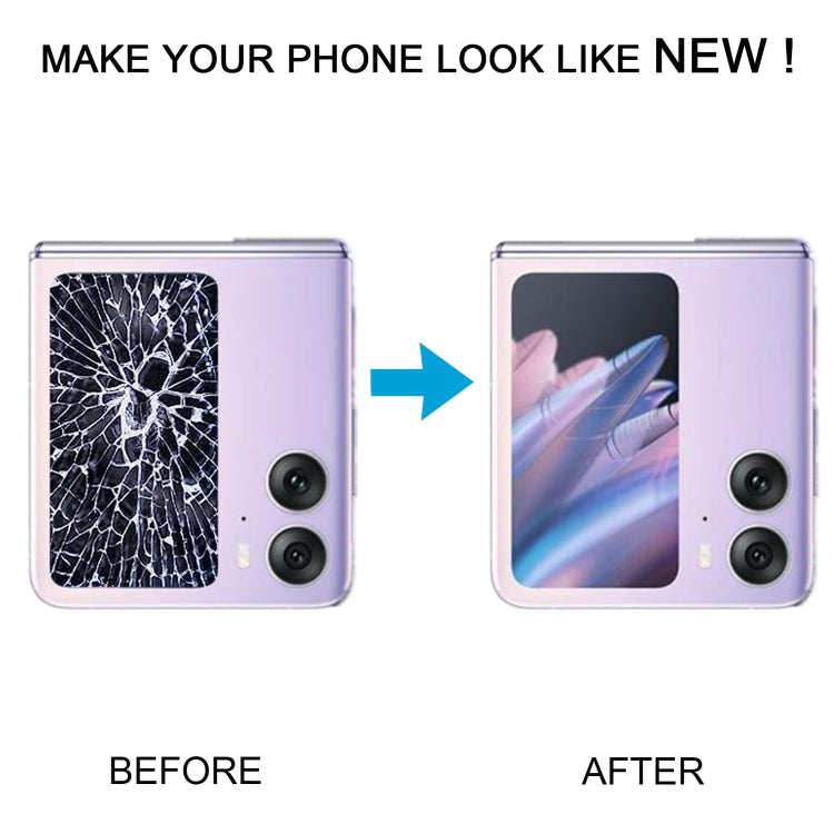 Original LCD Secondary Screen for OPPO Find N2 Flip With Digitizer Full Assembly – Flip, For OPPO Find N2 Flip(Secondary Screen), For OPPO Find N2 Flip (Black), For OPPO Find N2 Flip (Purple)