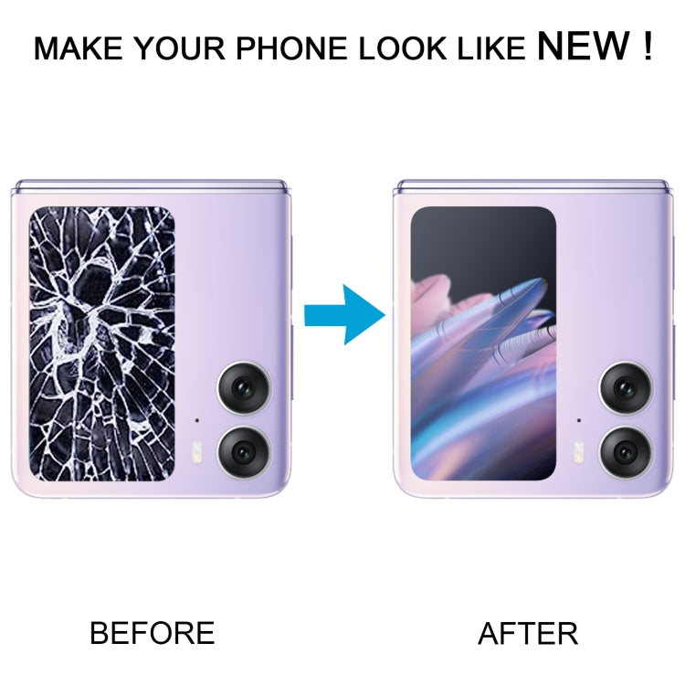 Original LCD Secondary Screen for OPPO Find N2 Flip With Digitizer Full Assembly – Flip, For OPPO Find N2 Flip(Secondary Screen), For OPPO Find N2 Flip (Black), For OPPO Find N2 Flip (Purple)