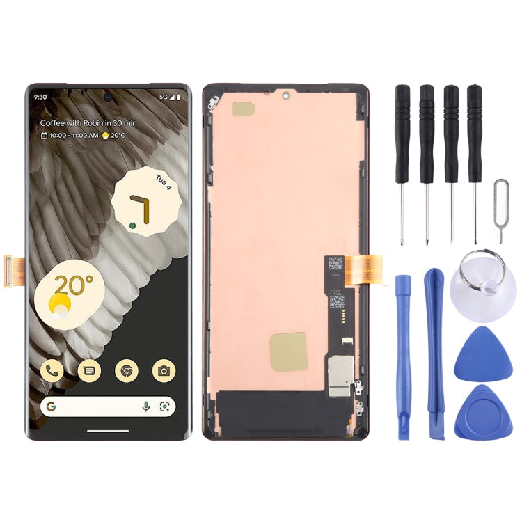 GP4BC GE2AE OLED LCD Screen Digitizer Full Assembly with Frame – Durable Build, Easy to Use, For Google Pixel 7 Pro For Google Pixel 7 Pro