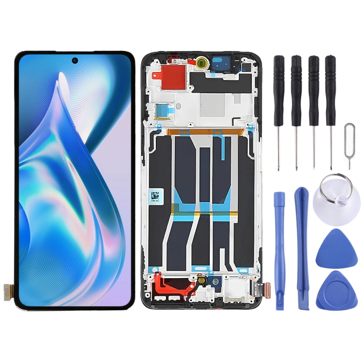 For OnePlus Ace PGKM10 LCD Screen Digitizer Full Assembly with Frame, For OnePlus Ace For OnePlus Ace