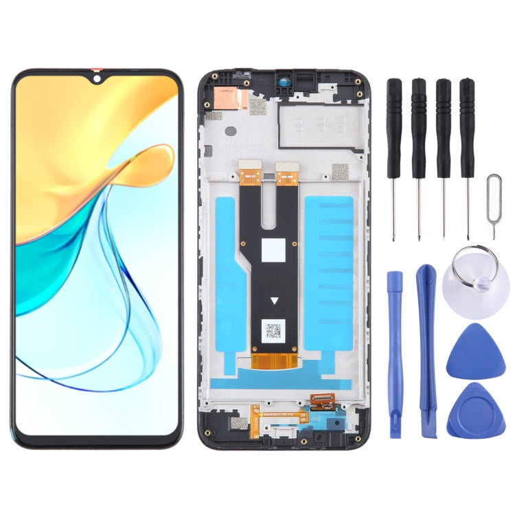 LCD Screen Digitizer Full Assembly with Frame – Durable Build, Easy to Use, For ZTE Blade V50 Design 4G