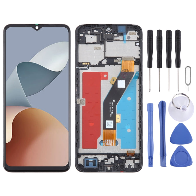 LCD Screen Digitizer Full Assembly with Frame – Durable Build, Easy to Use, For ZTE Blade A34 For ZTE Blade A34