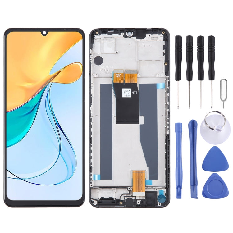 8550 LCD Screen Digitizer Full Assembly with Frame – Durable Build, Easy to Use, For ZTE Blade V50 Vita