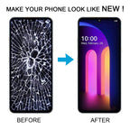 For LG V60 ThinQ US Version Original LCD Screen Digitizer Full Assembly with Frame – Durable Build, Easy to Use, For LG V60 ThinQ US Version(Original)